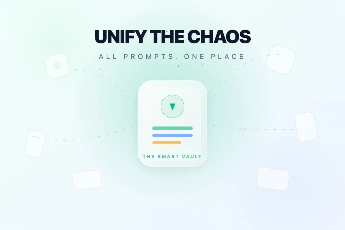 PromptHub interface showing saved ChatGPT prompts organized with tags and one-click copy