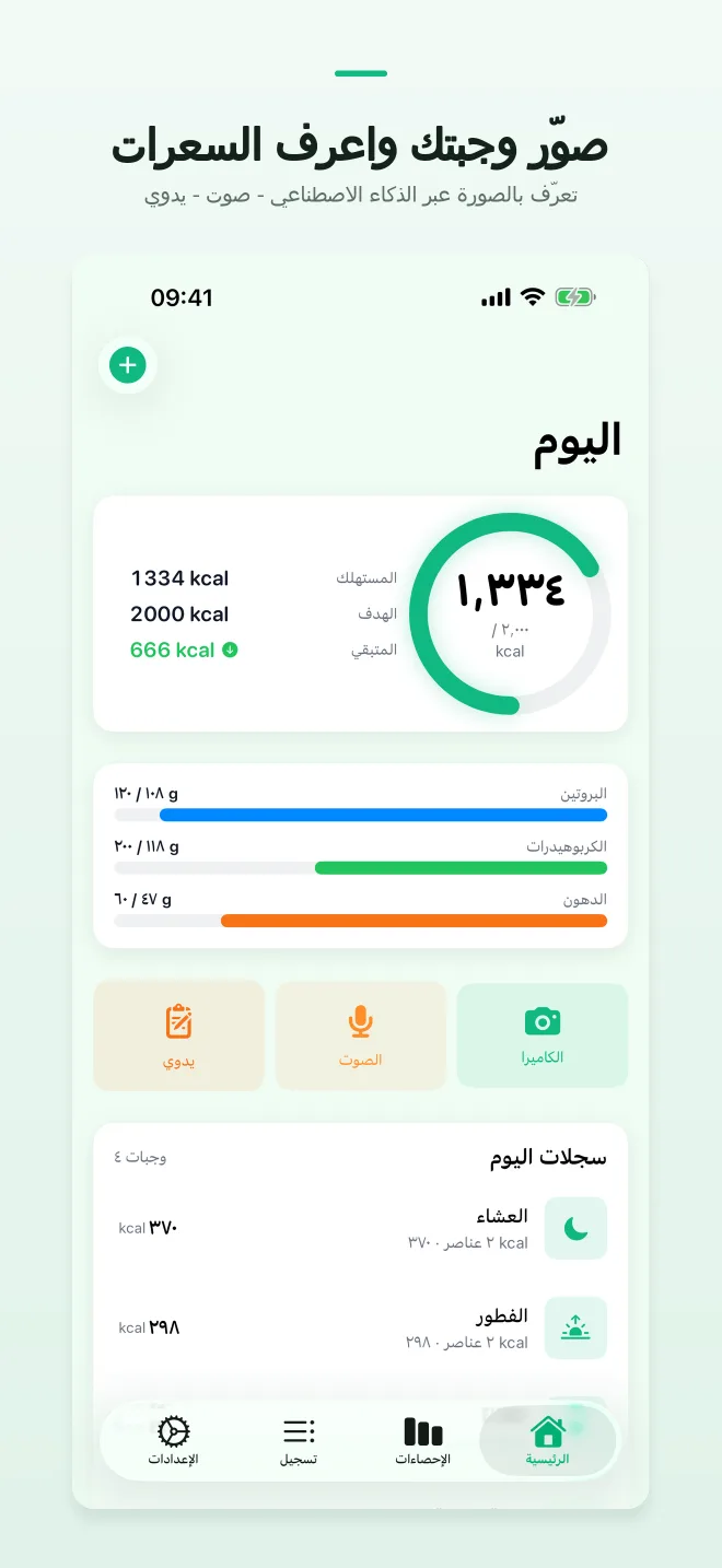شاشات تطبيق CalShutter — 1/4