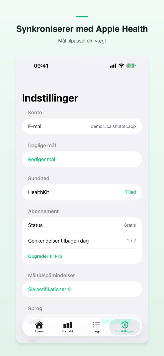 CalShutter-appskærme — 3/4