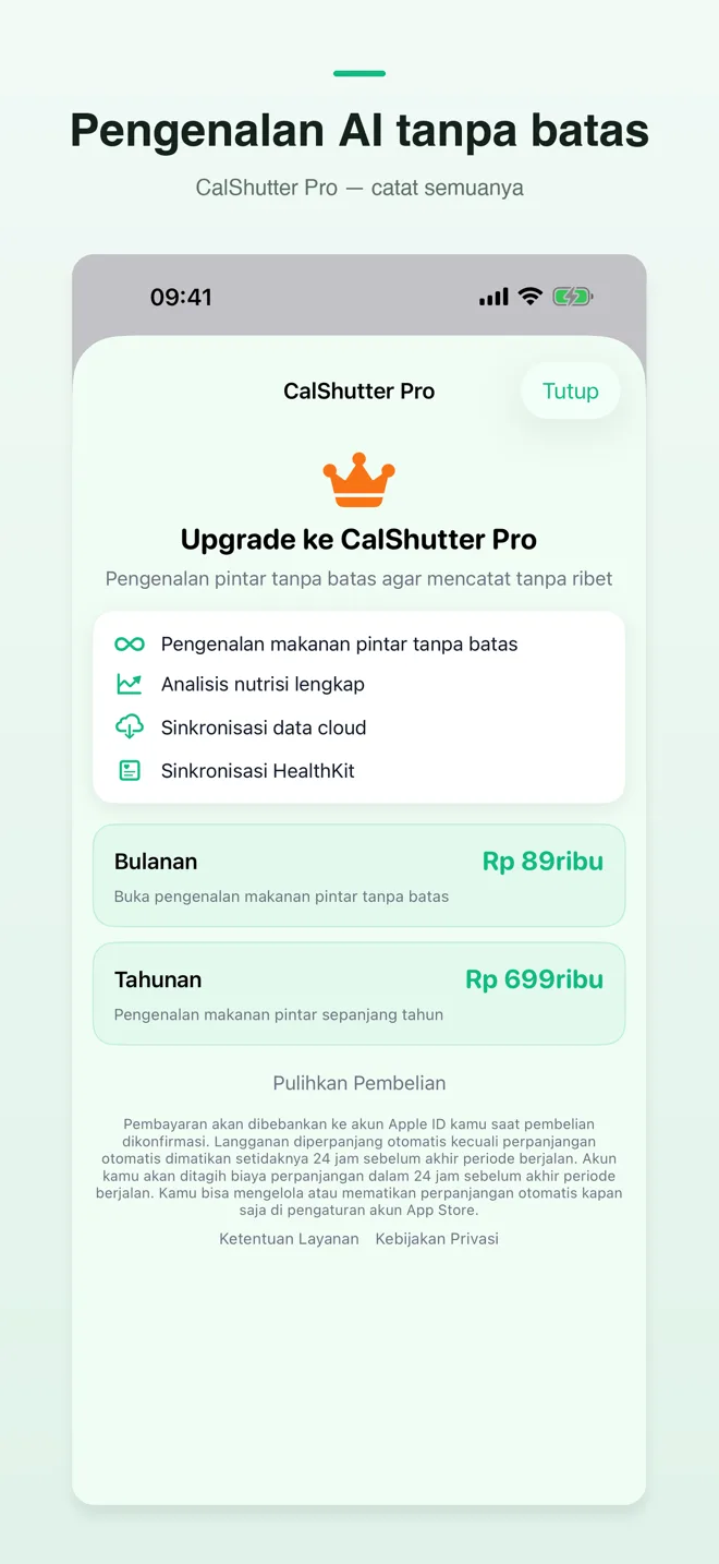 Layar aplikasi CalShutter — 4/4