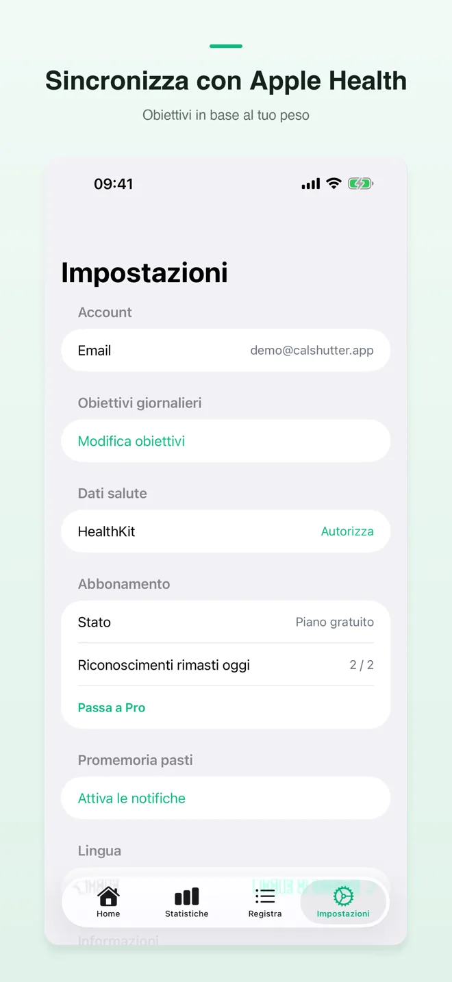 Schermate dell'app CalShutter — 3/4