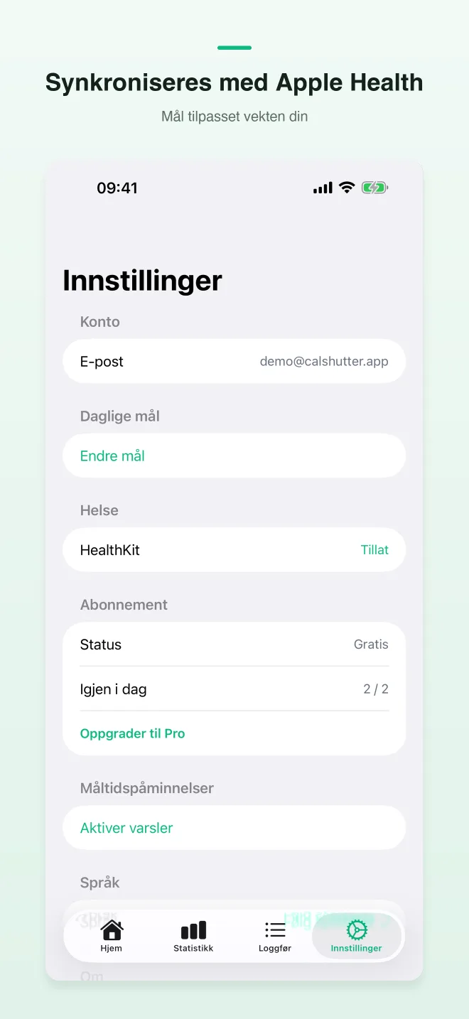 CalShutter-appskjermer — 3/4