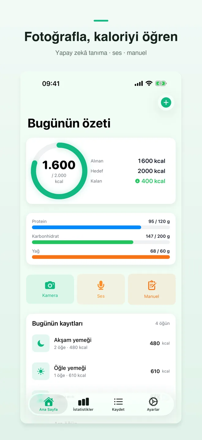 CalShutter uygulama ekranları — 1/4
