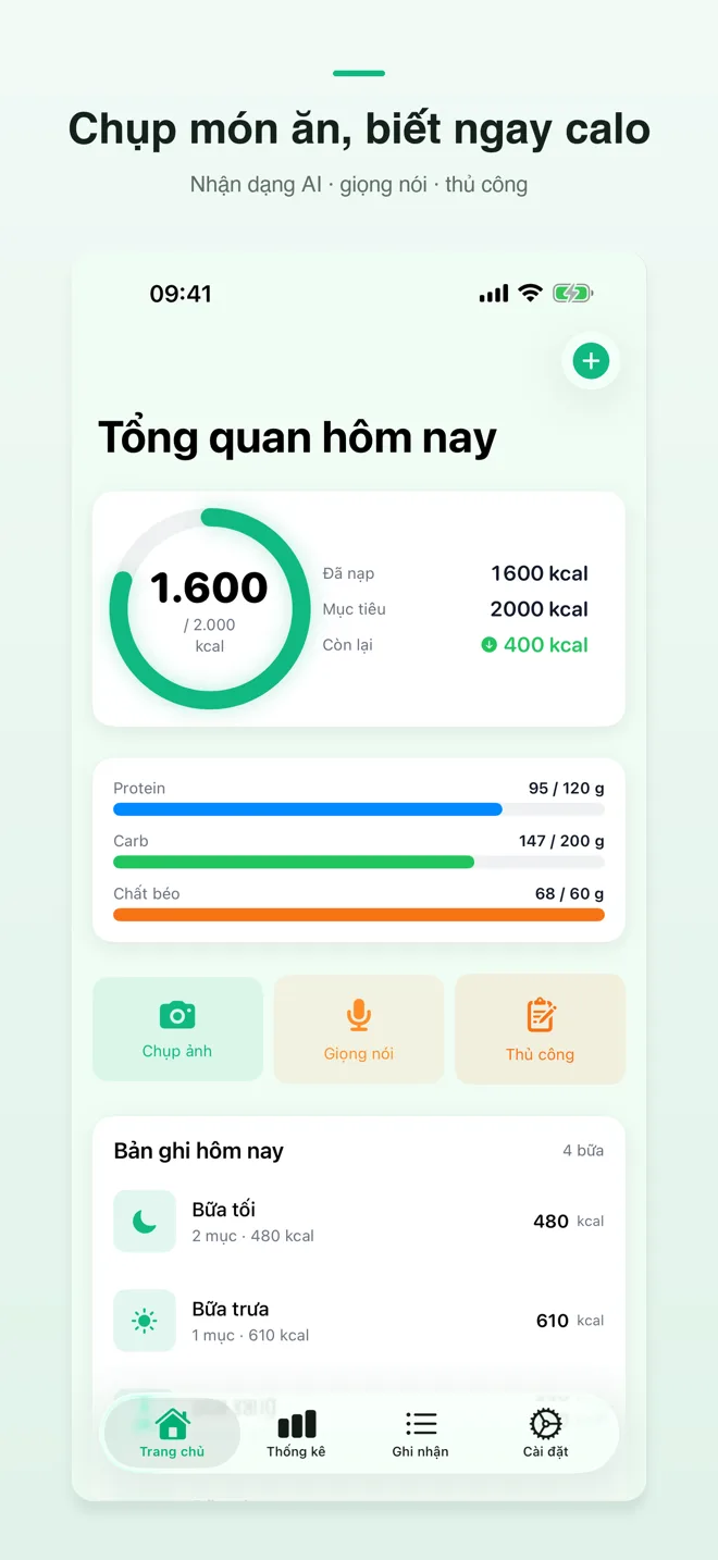 Màn hình ứng dụng CalShutter — 1/4