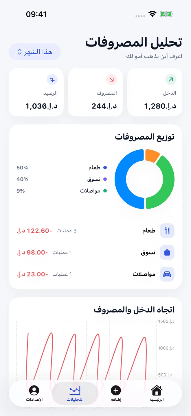 شاشات تطبيق TaoBook — 4/4