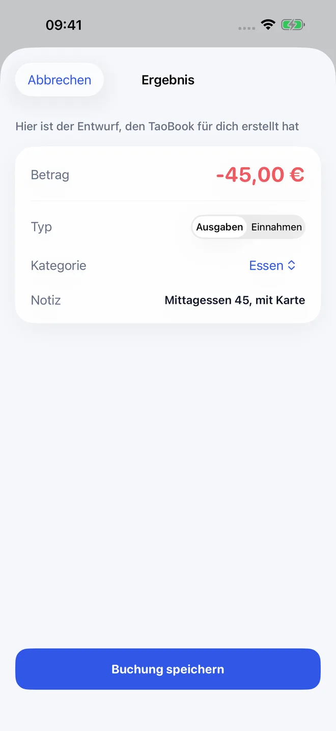 TaoBook-App-Ansichten — 3/4