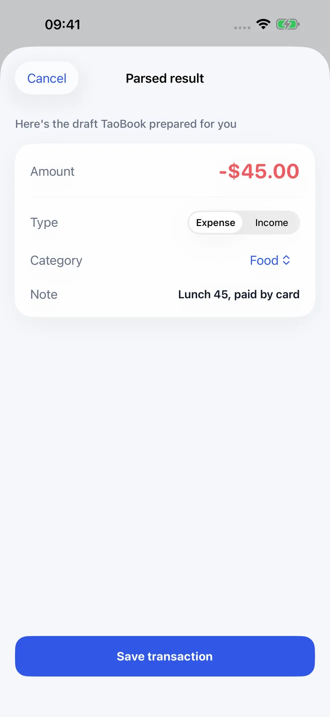 Actual app capture, not a measured performance or accuracy result