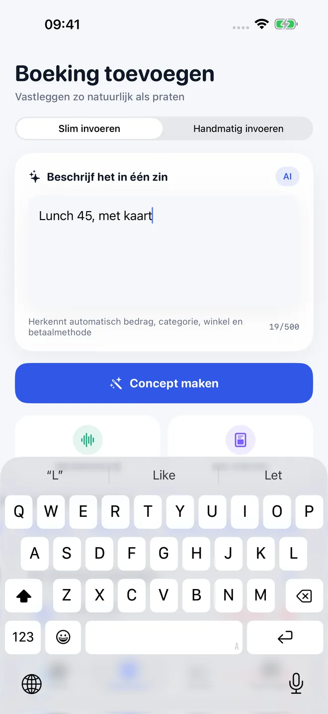 Schermen van de TaoBook-app — 2/4