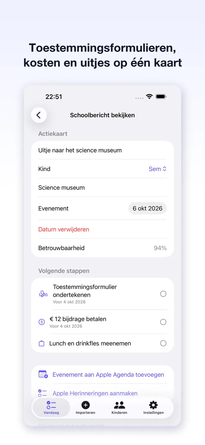 Schermen van de Note2Do-app — 2/5