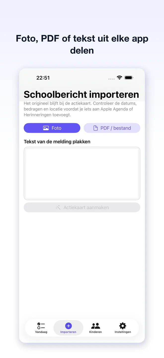 Schermen van de Note2Do-app — 3/5