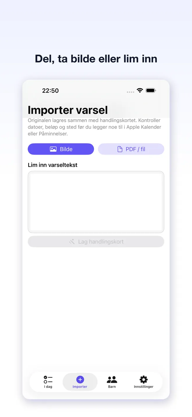 Note2Do-appskjermer — 3/5