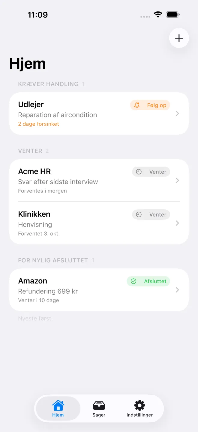 OweTrace-appskærme — 1/5