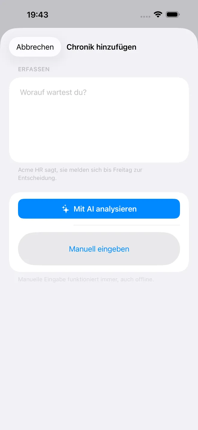 OweTrace-App-Ansichten — 3/5
