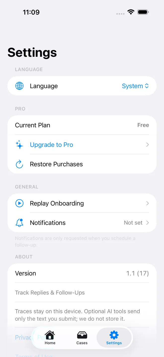 OweTrace app screens — 5/5