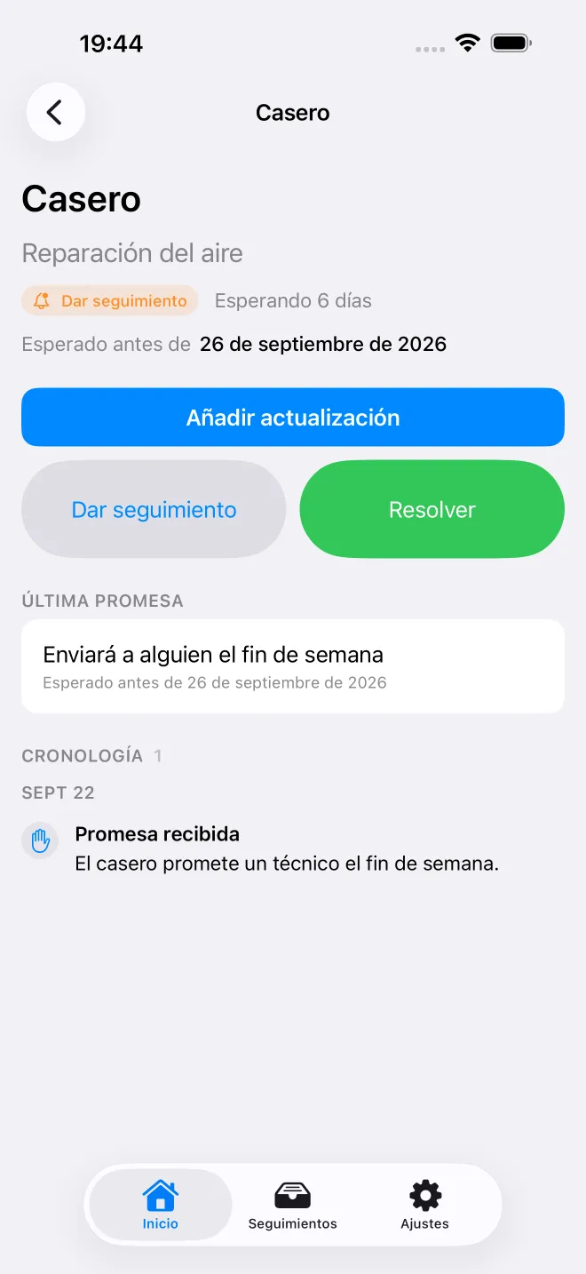 Pantallas de la app OweTrace — 2/5