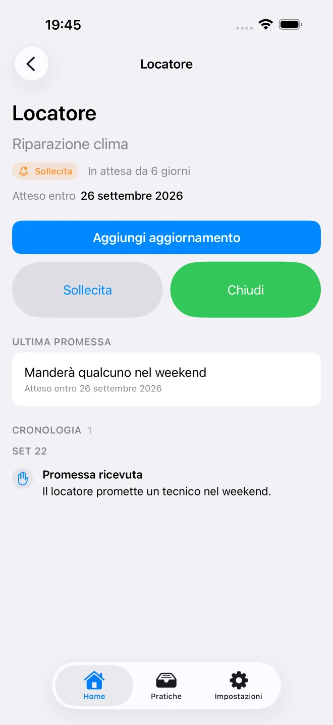 Schermate dell'app OweTrace — 2/5