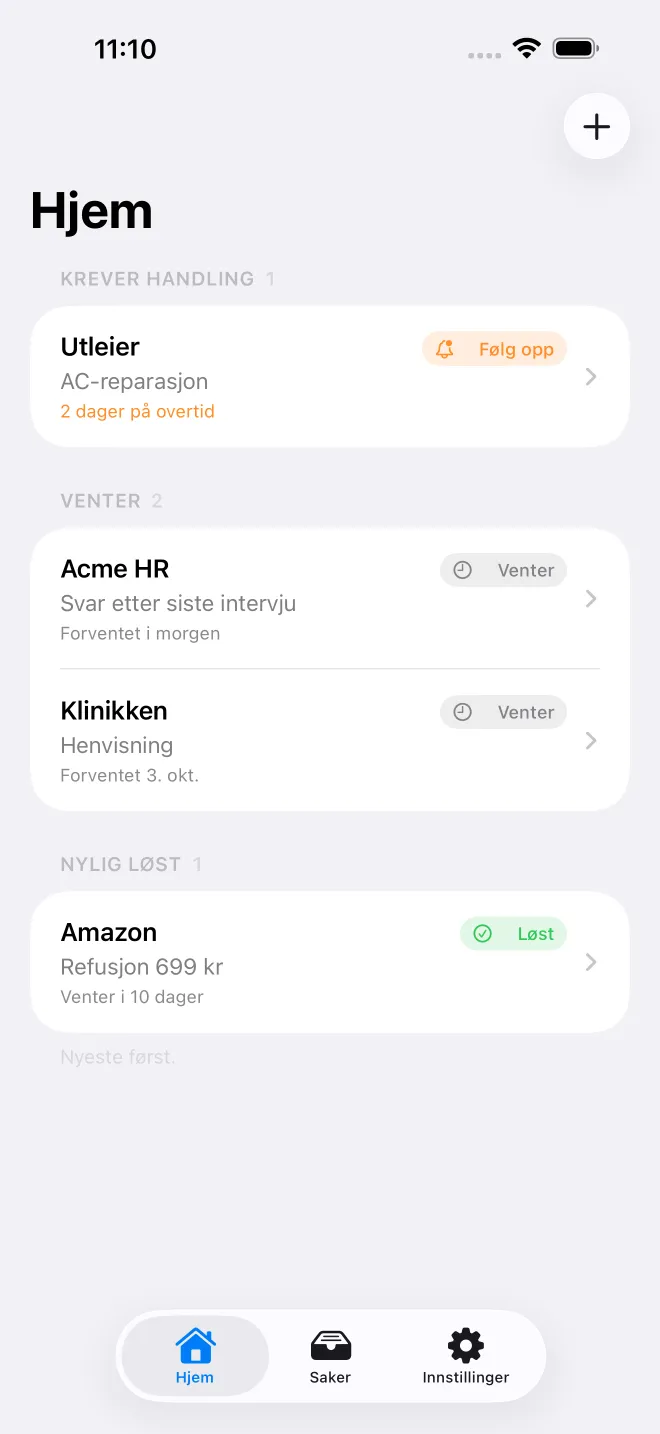 OweTrace-appskjermer — 1/5