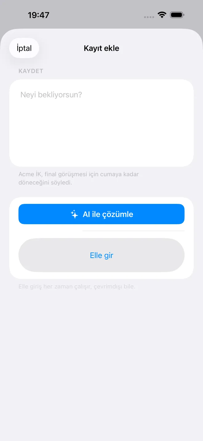 OweTrace uygulama ekranları — 3/5