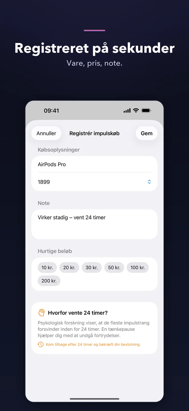 TaoSkip-appskærme — 2/5