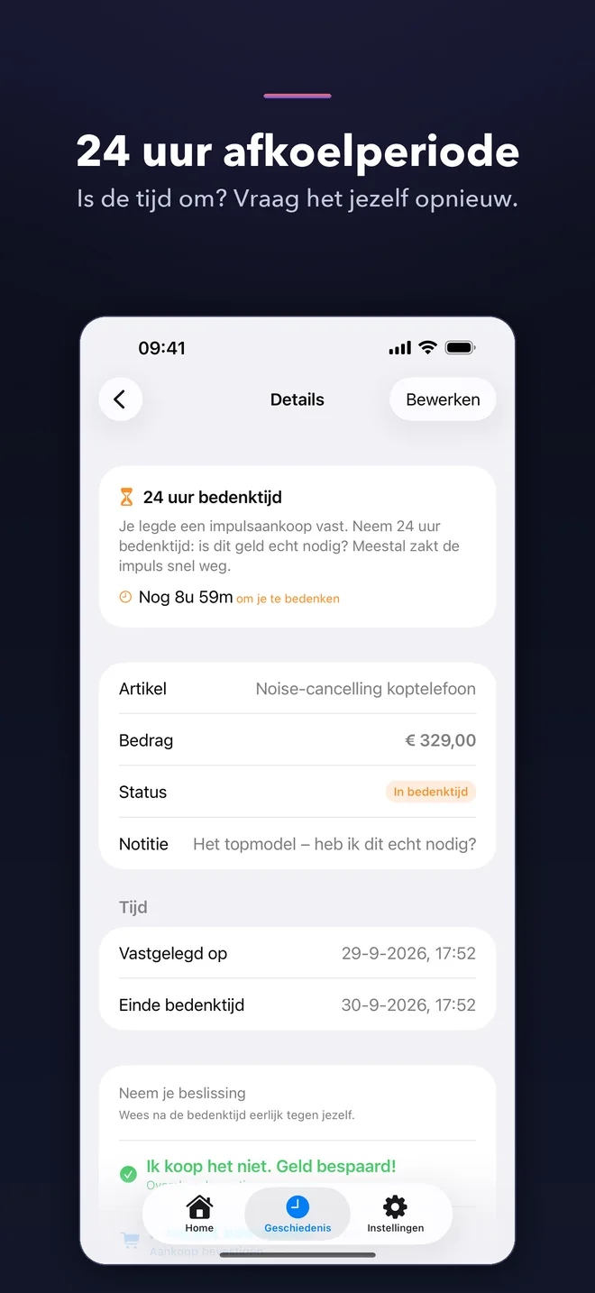 Schermen van de TaoSkip-app — 3/5