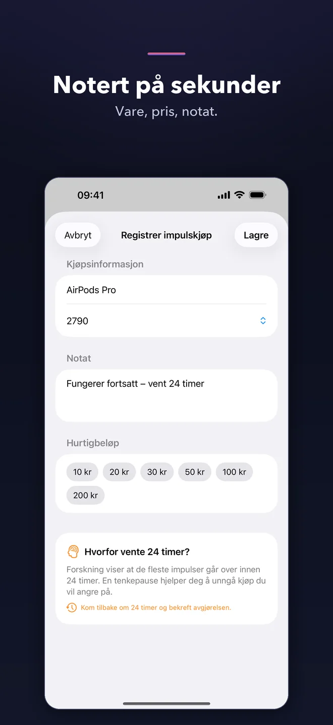 TaoSkip-appskjermer — 2/5