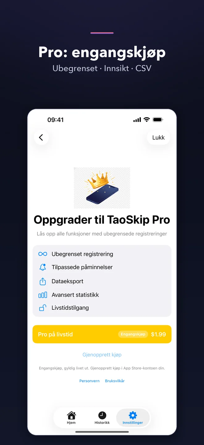 TaoSkip-appskjermer — 5/5